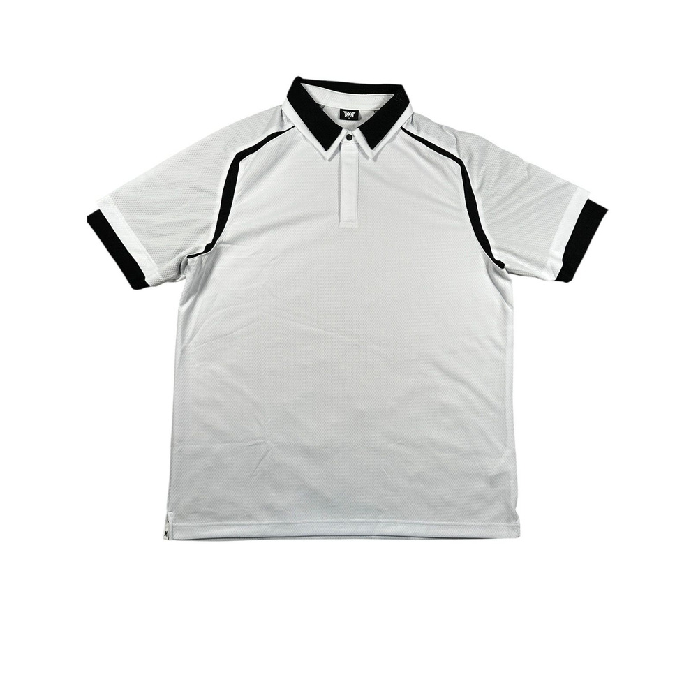 PXG Polo Shirt Mens Sz XXL White Short Sleeve Mesh Nick Jonas Casual Performance